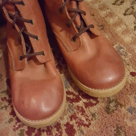 Vintage Leather Lace Up Boots - Picture 4 of 8
